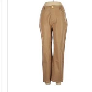 Kismet Light Brown Leather Pants - Size M